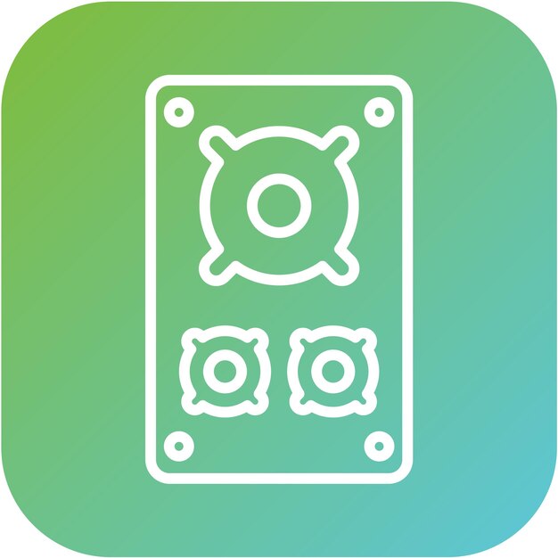 Diseño vectorial Estilo del icono del altavoz de Año Nuevo