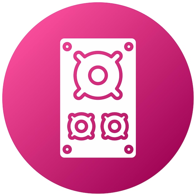 Diseño vectorial Estilo del icono del altavoz de Año Nuevo