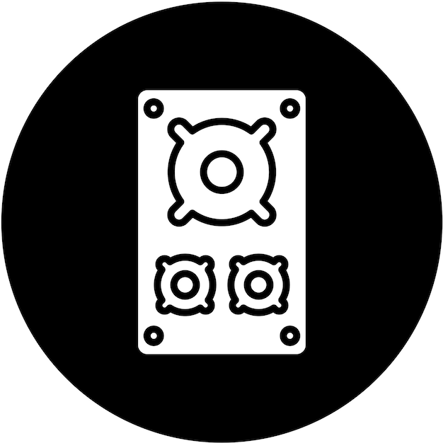 Diseño vectorial Estilo del icono del altavoz de Año Nuevo