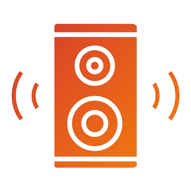 Diseño vectorial Estilo del icono del altavoz inteligente