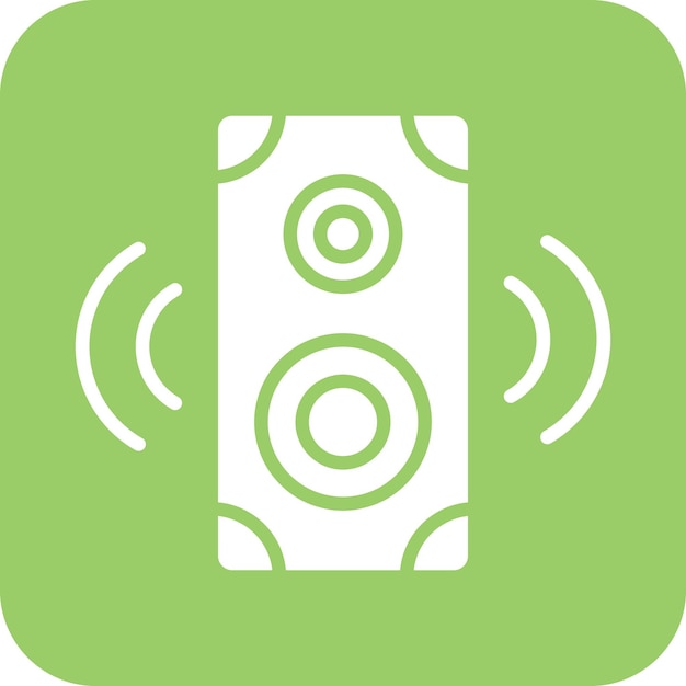 Diseño vectorial Estilo del icono del altavoz