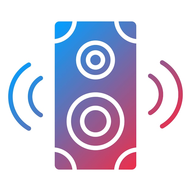 Diseño vectorial Estilo del icono del altavoz