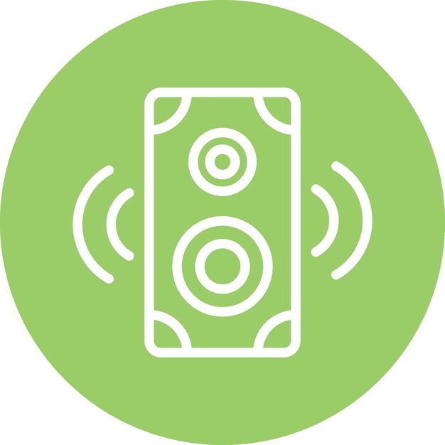 Diseño vectorial Estilo del icono del altavoz