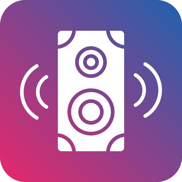 Diseño vectorial Estilo del icono del altavoz