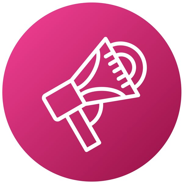 Diseño vectorial Estilo del icono del altavoz