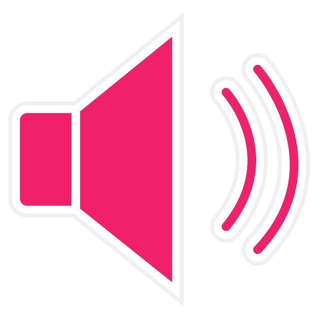 Diseño vectorial Estilo del icono del altavoz