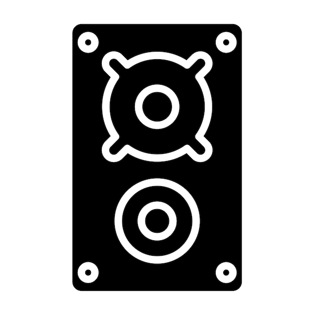 Diseño vectorial Estilo del icono del altavoz