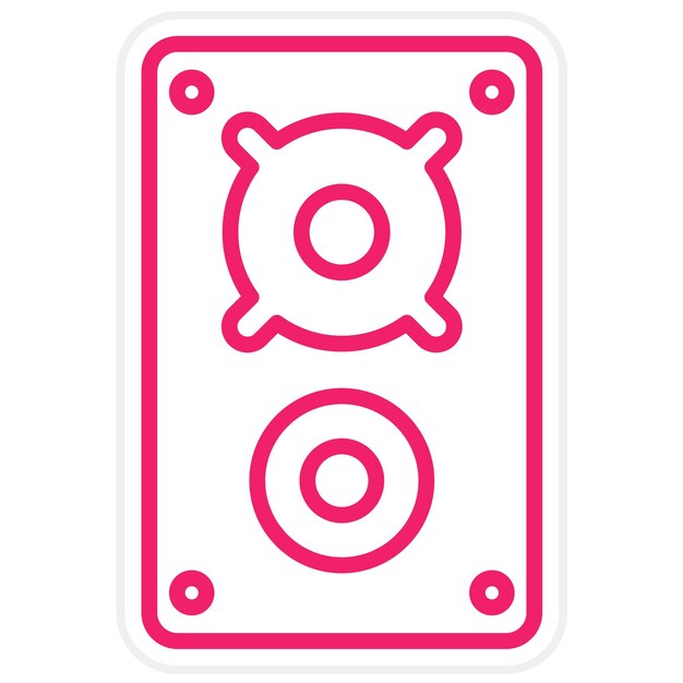 Diseño vectorial Estilo del icono del altavoz