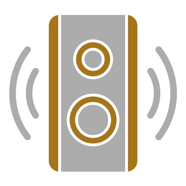 Diseño vectorial Estilo del icono del altavoz