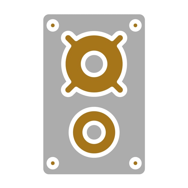 Diseño vectorial Estilo del icono del altavoz