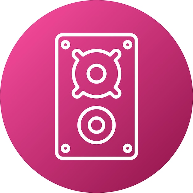 Diseño vectorial Estilo del icono del altavoz