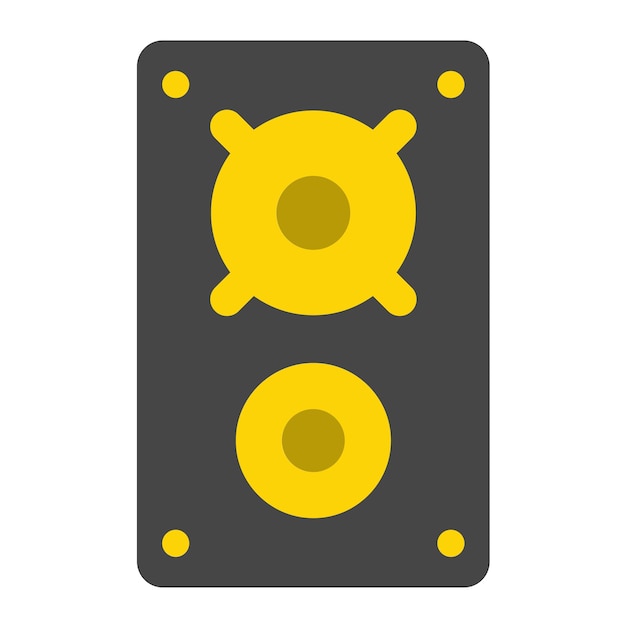 Diseño vectorial Estilo del icono del altavoz