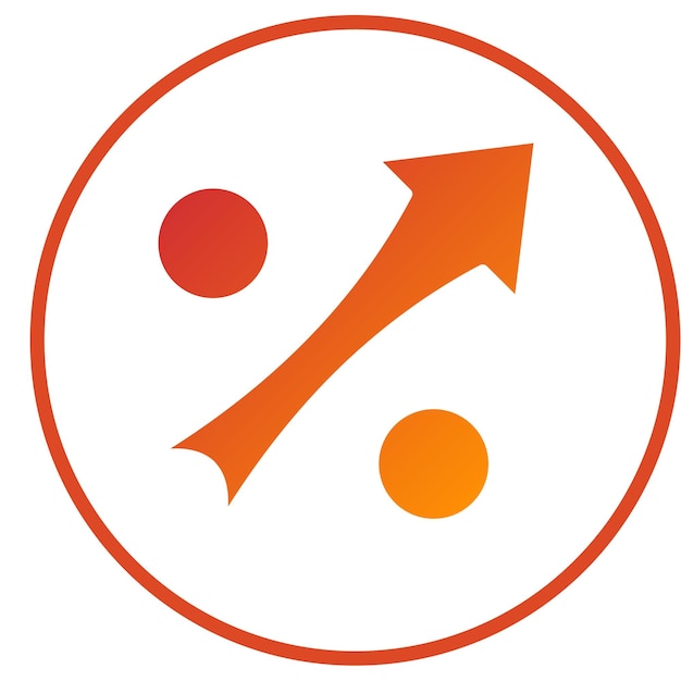 Diseño vectorial Estilo de icono de alto porcentaje