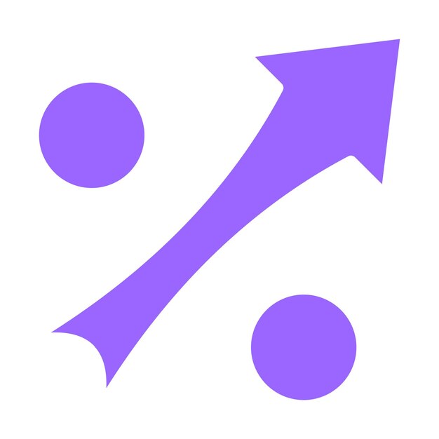 Diseño vectorial Estilo de icono de alto porcentaje