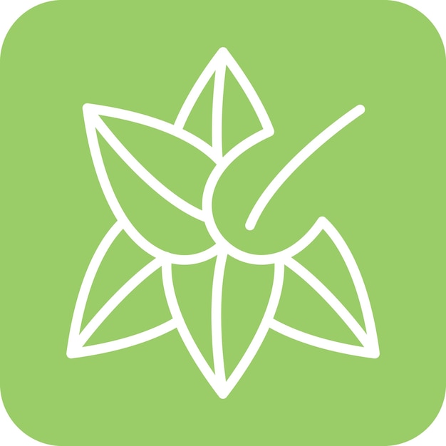 Diseño vectorial Estilo del icono de Amaryllis