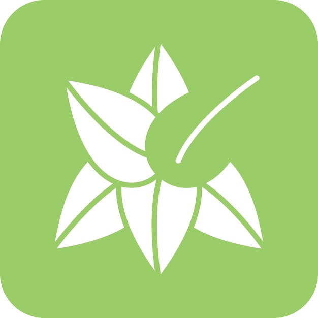 Diseño vectorial Estilo del icono de Amaryllis