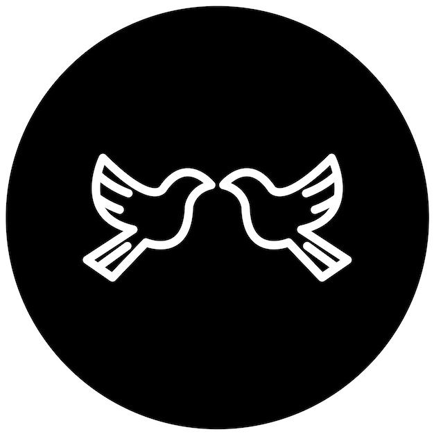 Diseño vectorial Estilo del icono de los amigos emplumados