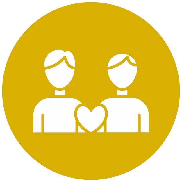 Diseño vectorial Estilo del icono de los amigos