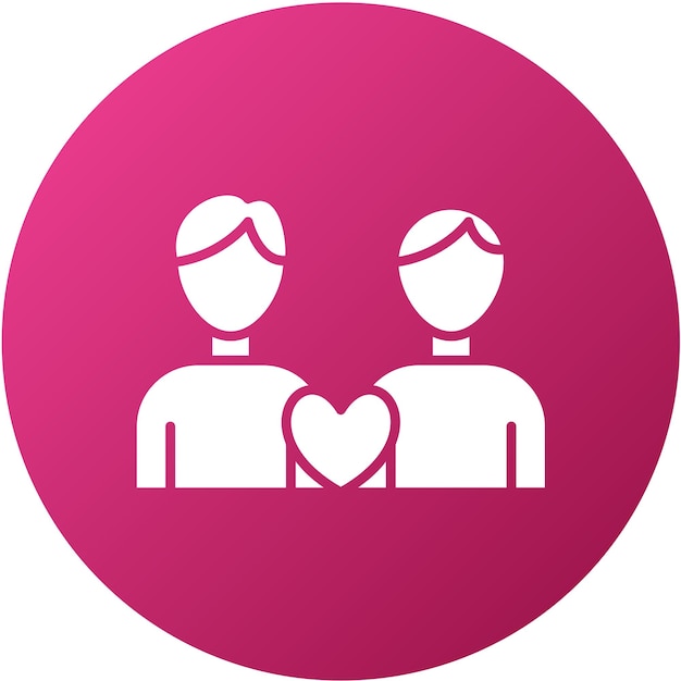Diseño vectorial Estilo del icono de los amigos