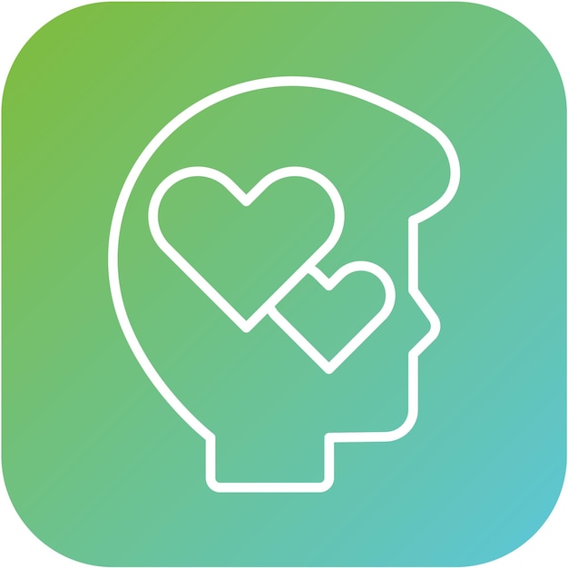 Diseño vectorial de estilo de icono de amor