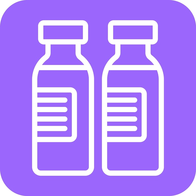 Diseño vectorial Estilo del icono de la ampola