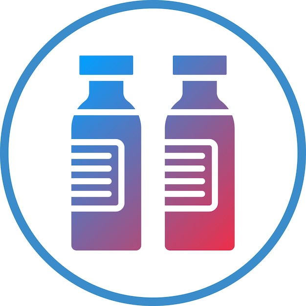 Diseño vectorial Estilo del icono de la ampola