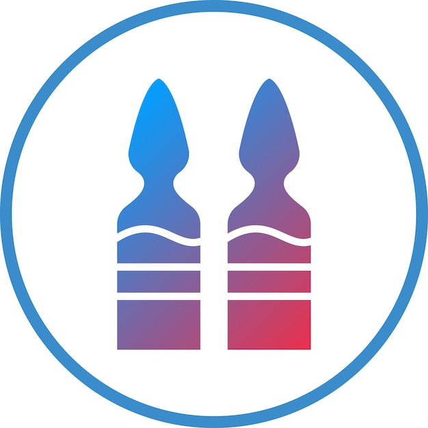 Diseño vectorial Estilo del icono de la ampola