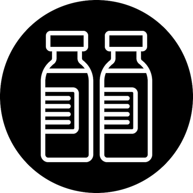 Diseño vectorial Estilo del icono de la ampola