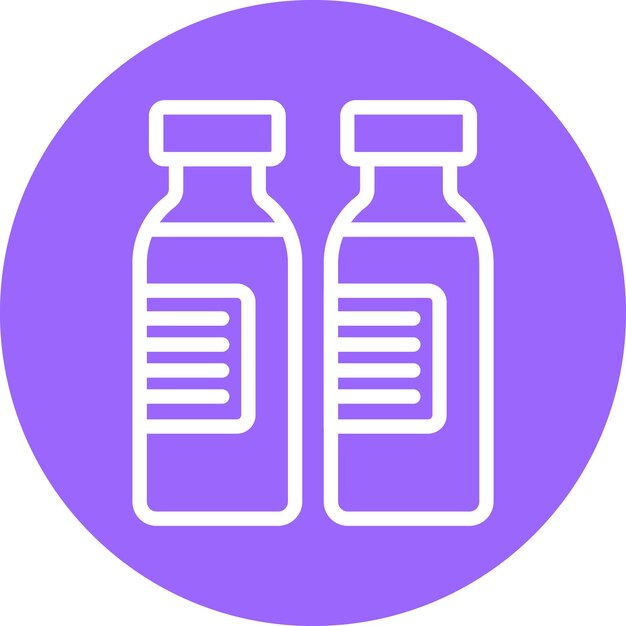 Diseño vectorial Estilo del icono de la ampola