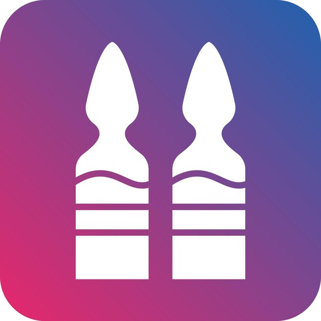 Diseño vectorial Estilo del icono de la ampola