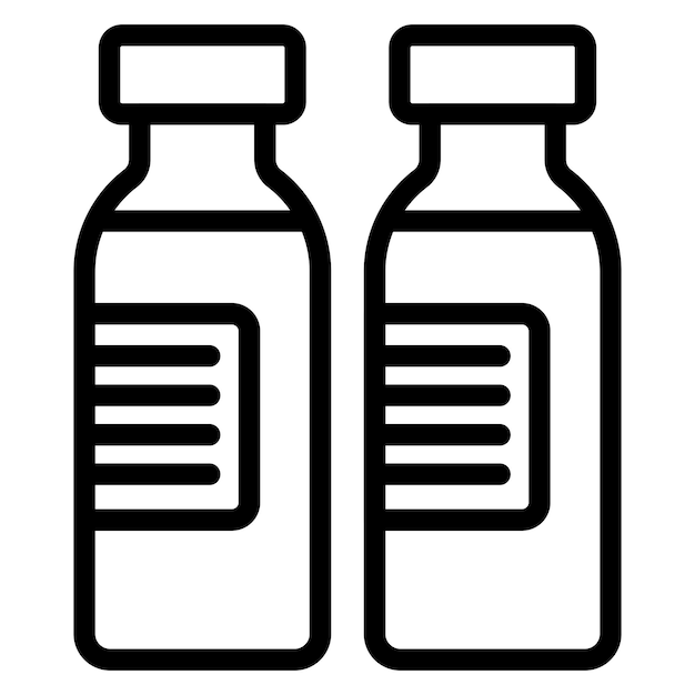 Diseño vectorial Estilo del icono de la ampola