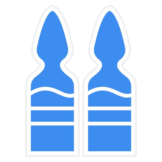 Diseño vectorial Estilo del icono de la ampola
