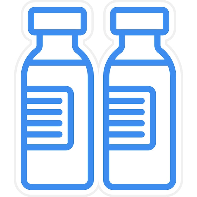 Diseño vectorial Estilo del icono de la ampola