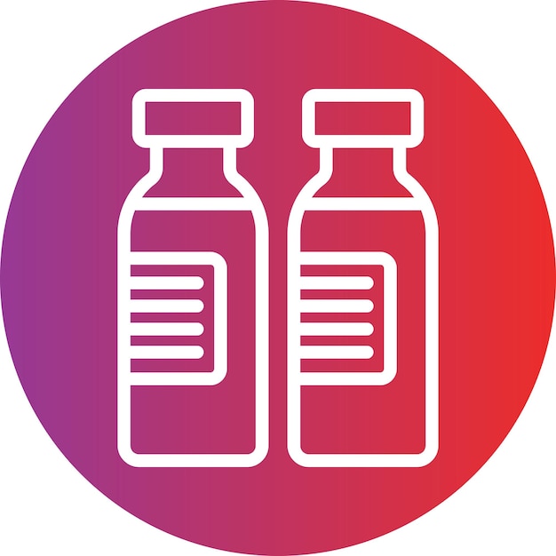 Diseño vectorial Estilo del icono de la ampola