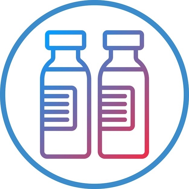 Diseño vectorial Estilo del icono de la ampola