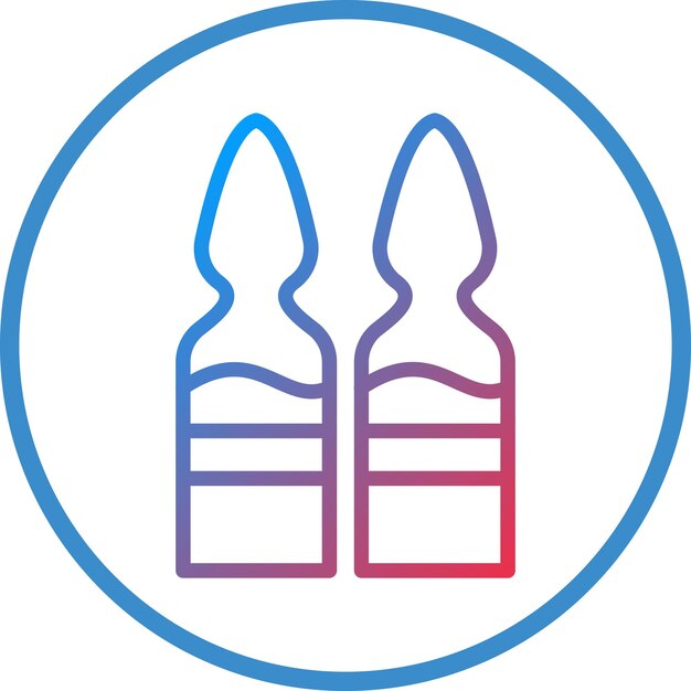 Diseño vectorial Estilo del icono de la ampola