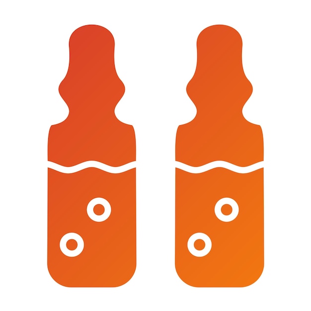 Diseño vectorial Estilo del icono de la ampola