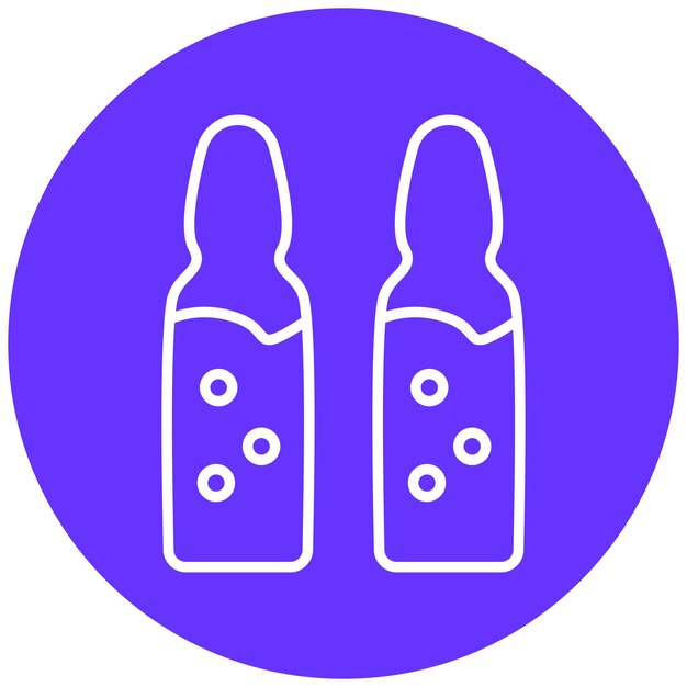 Diseño vectorial Estilo del icono de la ampola