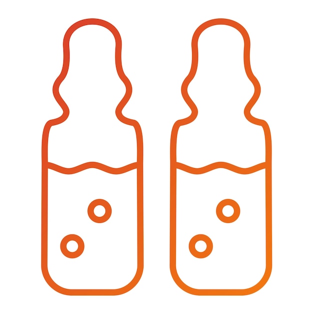 Diseño vectorial Estilo del icono de la ampola