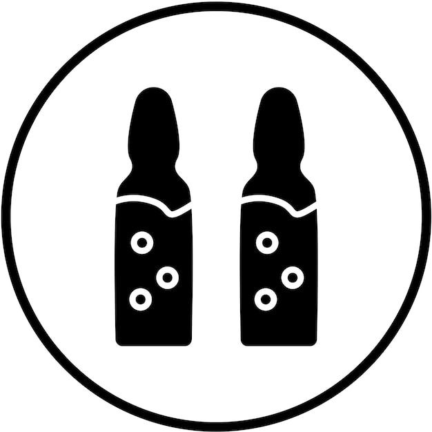 Diseño vectorial Estilo del icono de la ampola