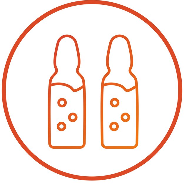 Diseño vectorial Estilo del icono de la ampola