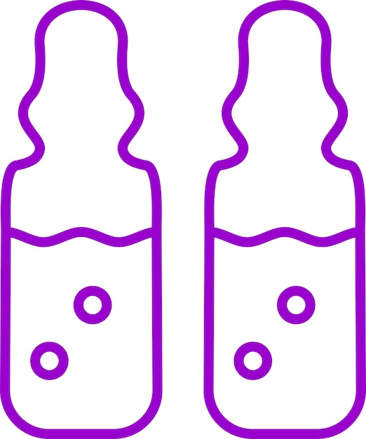 Diseño vectorial Estilo del icono de la ampola