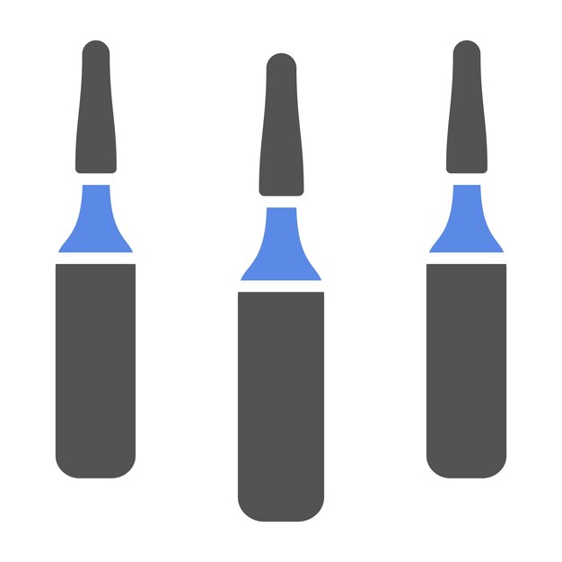 Diseño vectorial Estilo del icono de la ampola