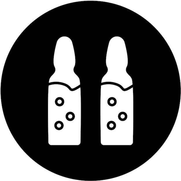Diseño vectorial Estilo del icono de la ampola