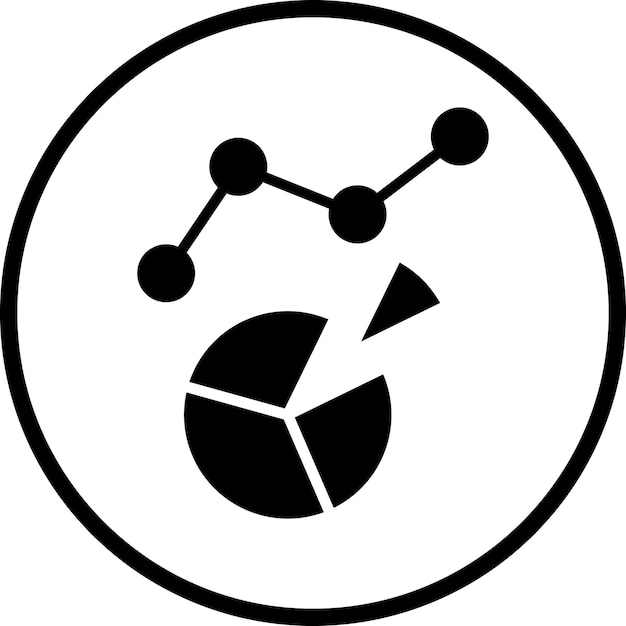 Diseño vectorial Estilo del icono de análisis web