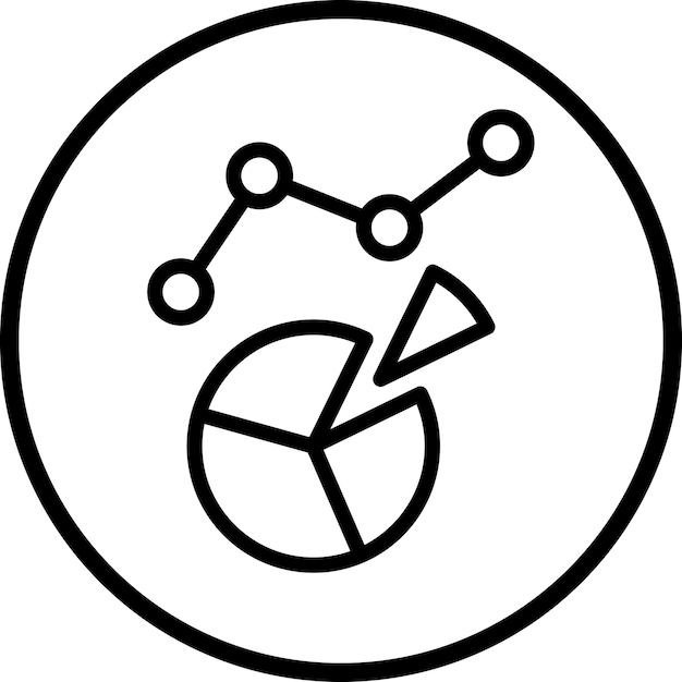 Diseño vectorial Estilo del icono de análisis web