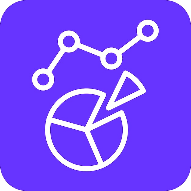 Diseño vectorial Estilo del icono de análisis web