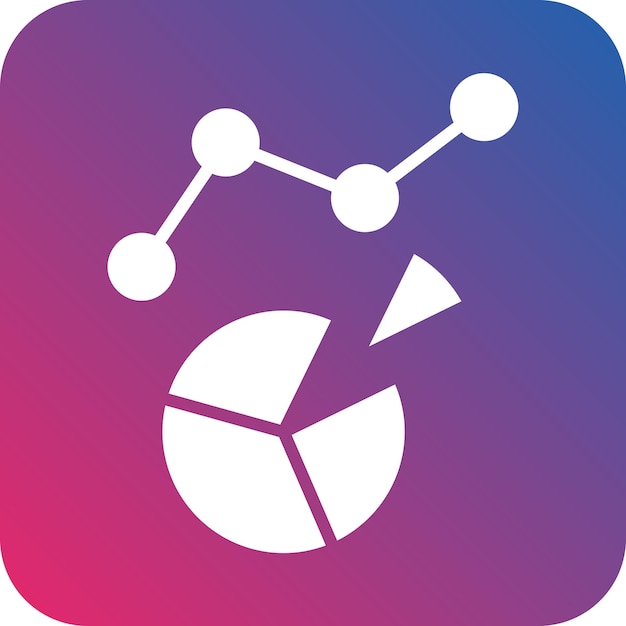 Diseño vectorial Estilo del icono de análisis web