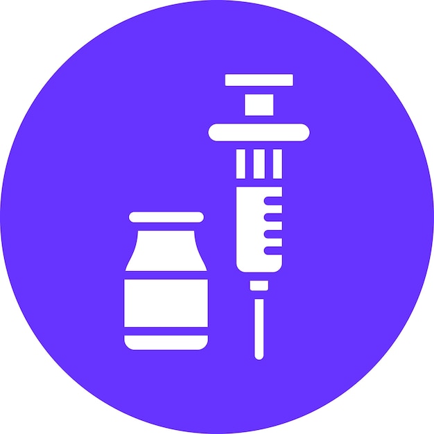 Diseño vectorial del estilo del icono de anestesia