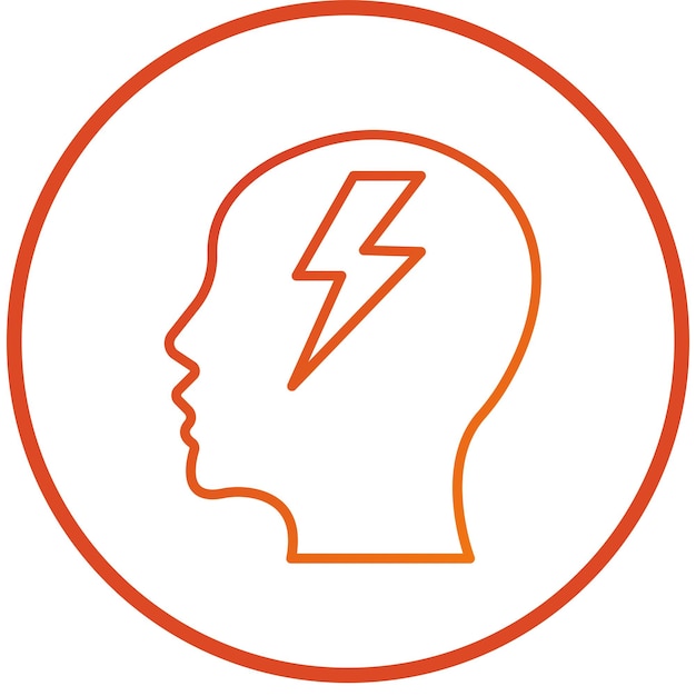 Diseño vectorial Estilo del icono de angustia